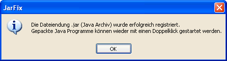 Jarfix Dialog Jarfix Dialog